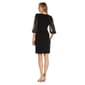 Petite R&M Richards Rhinestone Solid Button Wrap Dress - image 2