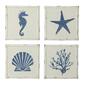 9th & Pike&#40;R&#41; Square Antique Metal Coastal Wall Decor - Set of 4 - image 1