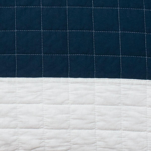 Lush Décor® 2pc. Navy and White Quilt Set