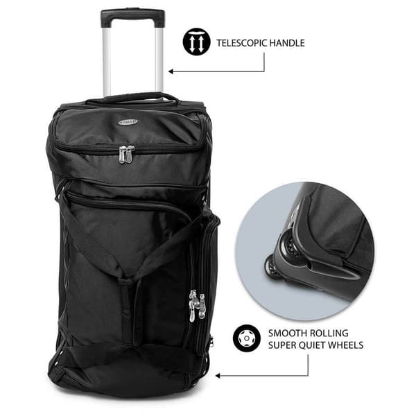 Mojo Philadelphia Eagles 27in. Drop Bottom Wheeled Duffel Bag