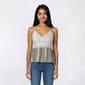 Juniors Derek Heart Lace Bodice Tank Top with Molded Cup - image 3