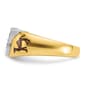 Mens Diamond Classics&#8482; 10kt. Two-Tone Diamond Shriners Ring - image 2