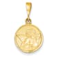 Unisex Gold Classics(tm) 14kt. Polished Raphael Angel Pendant - image 1