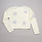 Girls (7-16) No Comment Long Sleeve Braided Flowers Knit Sweater - image 1