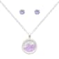 June Mini Birthstone Shaker Necklace & Earring Set - image 1