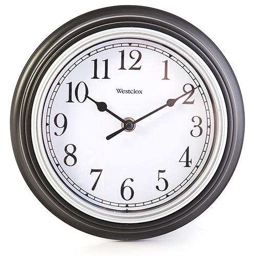 Westclox Simplicity Round Wall Clock - Black