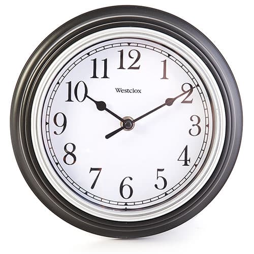 Westclox Simplicity Round Wall Clock - Black - image 