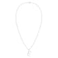 Nova Star® Sterling Silver Lab-Grown Diamond Initial E Pendant - image 2