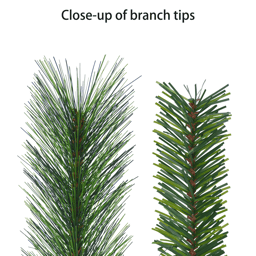 Puleo International 7.5ft. Unlit Colorado Pine Christmas Tree