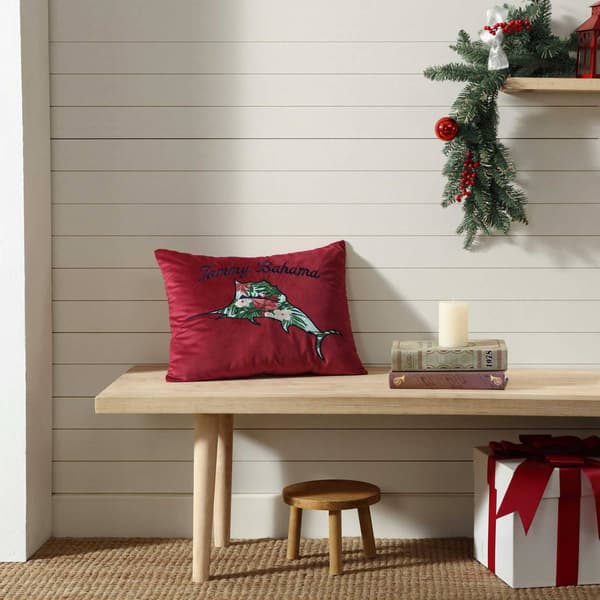 Tommy Bahama Holiday Marlin Breakfast Pillow - 15x20