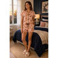 Womens Pillow Talk Halloween Costume Cats Shorty Pajama Set - image 1