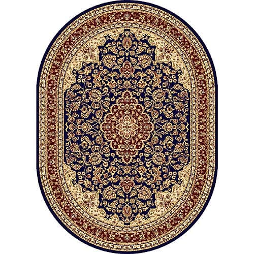 Tayse Sensation Kirsten Oval Area Rug - Navy Blue - image 