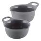 Rachael Ray 2pc. Ceramic Mixing Bowl Set - Dark Grey - image 1