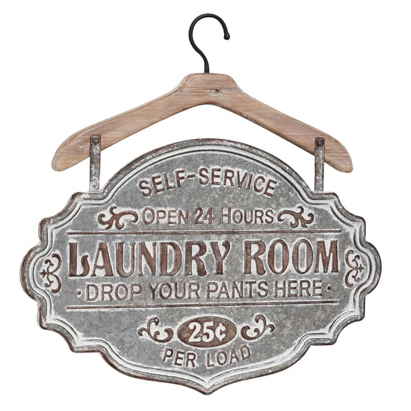 9th &amp; Pike(R) Farmhouse Style Metal Laundry Room Sign - image 