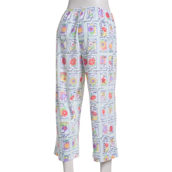 Petite HUE&#174; Garden Seeds Capri Pajama Pants