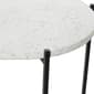 9th & Pike® Black Contemporary Terrazzo Accent Table - image 4