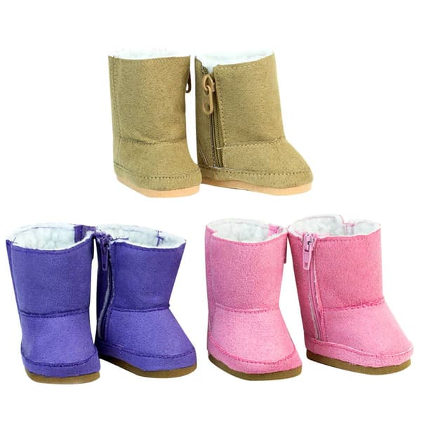 Sophia's(R) Set of 3 Suede Winter Boots