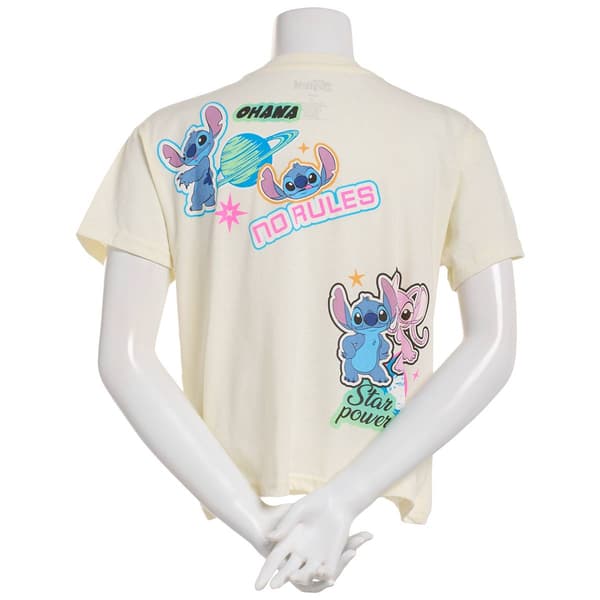 Juniors Freeze Stitch & Angle No Limits Cropped Graphic Tee