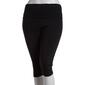 Juniors Plus No Comment Fold Over Capri Leggings - image 2