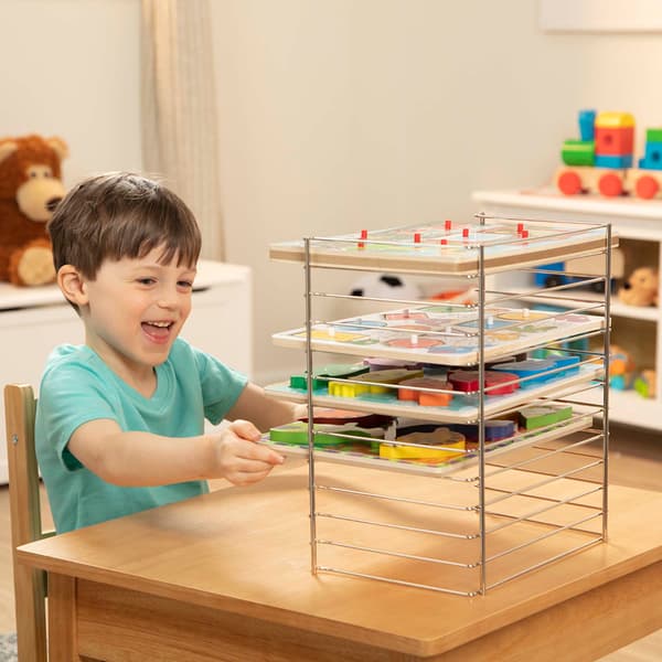 Melissa &amp; Doug® Multi-Fit Wire Puzzle Rack