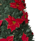 Northlight 6ft. Pre-Lit Slim Poinsettia Pop-Up Christmas Tree - image 2
