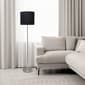 Simple Designs Brushed Nickel Drum Shade Floor Lamp - image 12