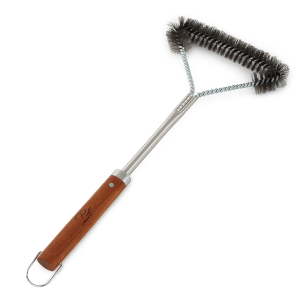 BergHOFF Stainless Steel 16.25in. BBQ Brush with Wooden Handle