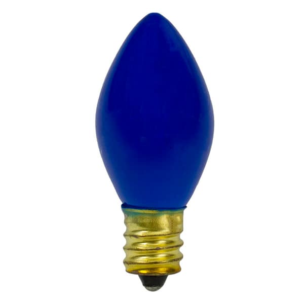 Northlight Seasonal C7 Blue Opaque Replacement Bulbs - Pack of 4