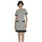 Womens Tommy Hilfiger Short Sleeve Houndstooth Knit Dress - image 1