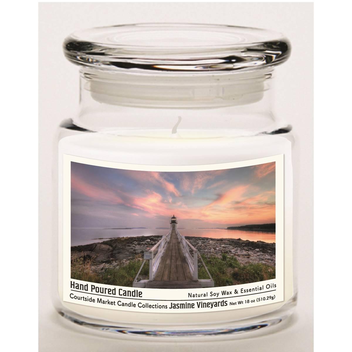 Courtside Market® Sunset 16oz. Jasmine Vineyards Jar Candle