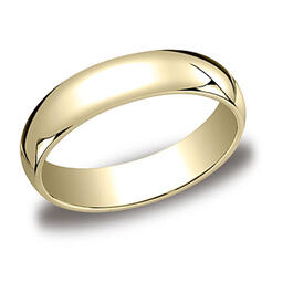 Mens Endless Affection&#40;tm&#41; Yellow 10kt. Gold 5mm Traditional Band