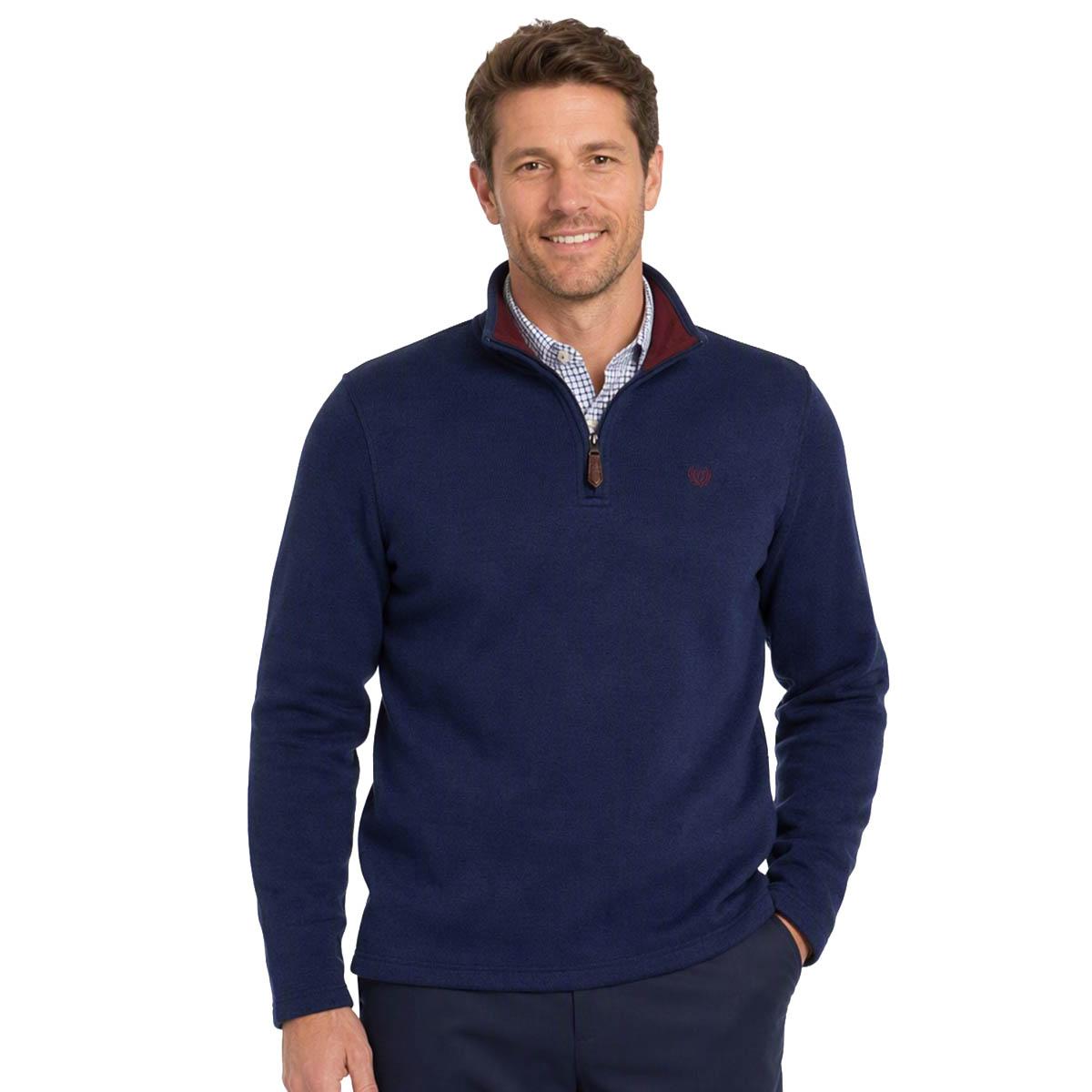 Mens Chaps Coastal Sweater Knit 1/4 Zip Long Sleeve Sweater