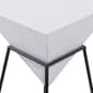 9th & Pike&#174; White Metal and Wood Modern Accent Table - image 6