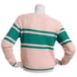 Juniors No Comment Chest Stripe Pickle Ball Sweater - image 2