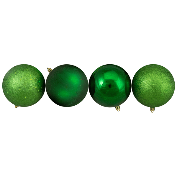 Northlight 12ct. Shatterproof 4-Finish Christmas Ball Ornaments