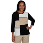 Petite Alfred Dunner Travel Advisory Color Block Sweater - image 1