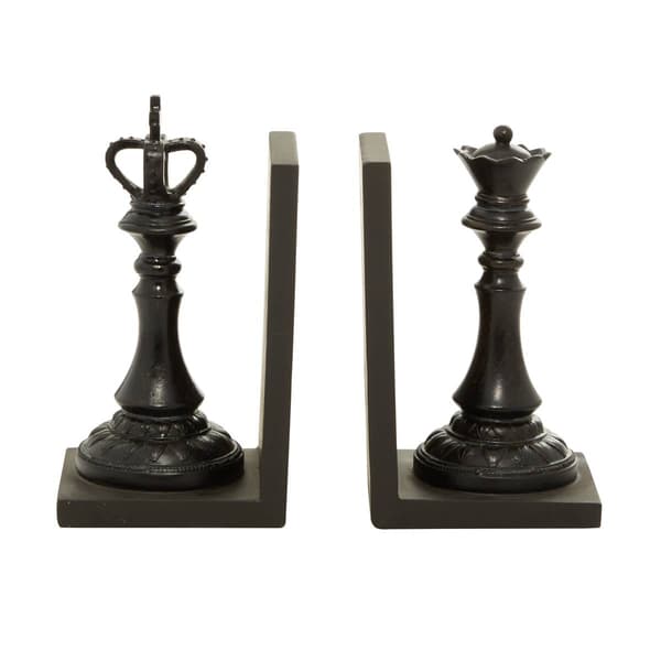9th & Pike&#174; King and Queen Chess Piece Bookend Pair