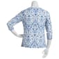 Womens Emily Daniels 3/4 Sleeve Paisley Brushed Jacquard Top - image 2