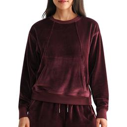 Womens CITY BLUES Long Sleeve Lounge Seamed Sweatshirt W/Pocket