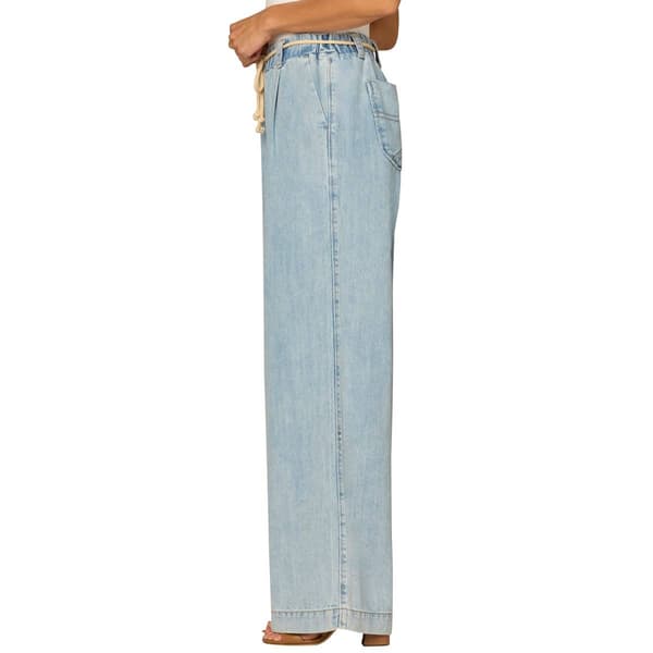 Petite Democracy “Ab”solution® Skyrise Rope Belt Wide Leg Jeans