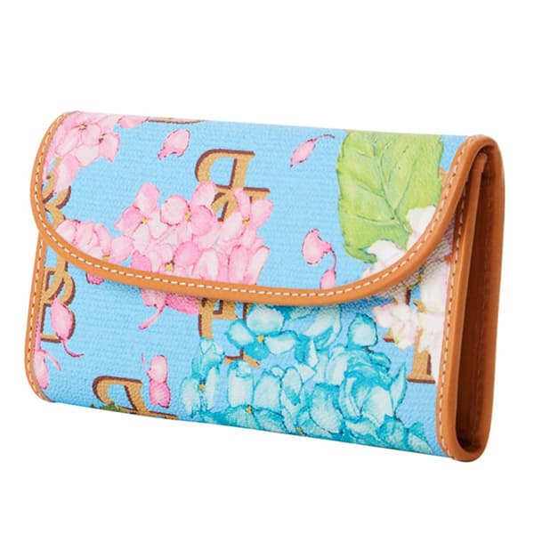 Dooney & Bourke Hydrangea Monogram Continental Clutch