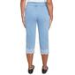 Womens Alfred Dunner Flower Power Floral Embroidery Capris - image 3