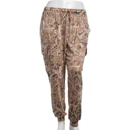 Juniors Plus No Comment Carpenter Cargo Joggers - Forest Camo