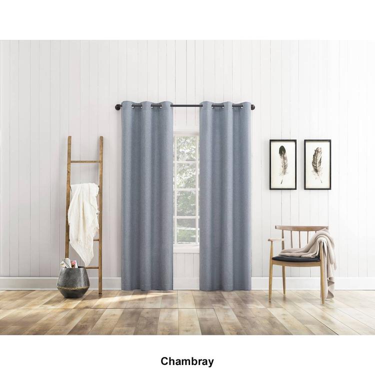 Huron 2pk. Long Fold Blackout Grommet Panel Curtains