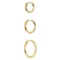 Athra 14kt. Gold over Brass 3pr. Huggie Hoop Earrings Set - image 2