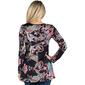 24/7 Comfort Apparel Long Sleeve Paisley Swing Flared Tunic - image 2