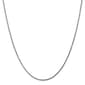 Unisex Gold Classics&#8482; 1.75mm. 14k White Diamond Cut Rope Necklace - image 2