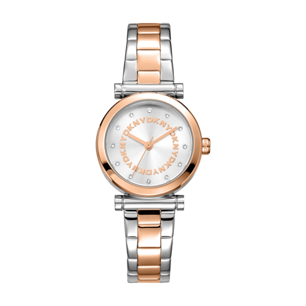 Womens DKNY Essentials Silver Dial Two-Tone Watch DK1L090M0095