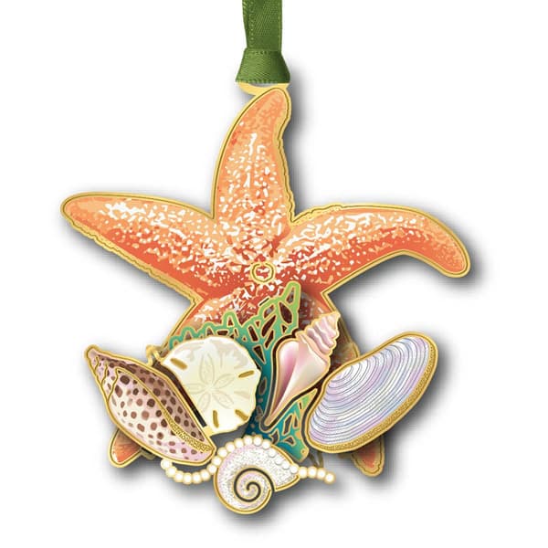 Beacon Design Shells and Starfish Ornament - image 