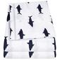 Sweet Home Collection Fun & Colorful Swimming Sharks Sheet Set - image 1